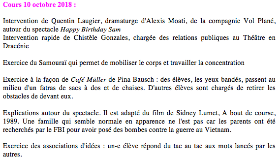 Description du cours 1