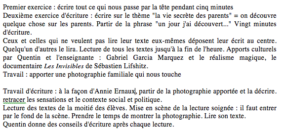 Description du cours 2